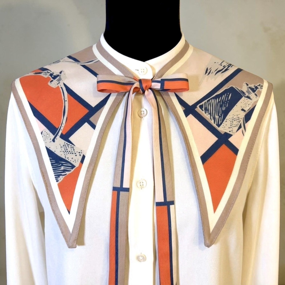 Fine Art Print Detachable Collar Neck Scarf Picasso Cocteau Cubism Sailor Bib - Picture 2 of 8